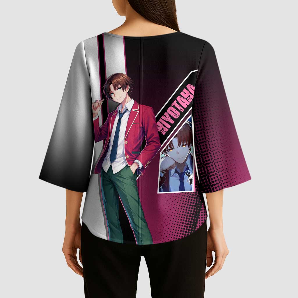 Kiyotaka Ayanokouji Kimono Sleeve Blouse Minimalist Strategic Anime Style