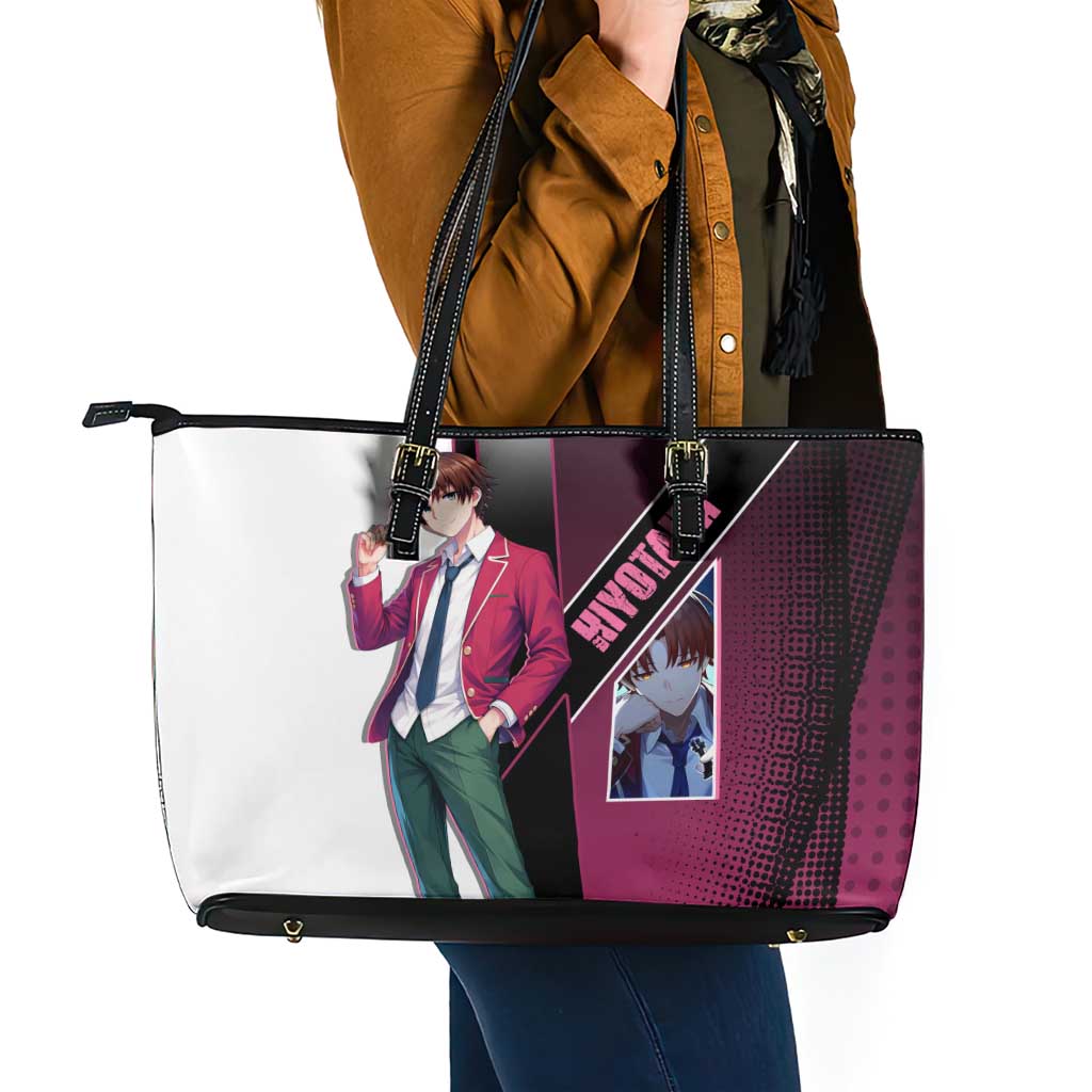 Kiyotaka Ayanokouji Leather Tote Bag Minimalist Strategic Anime Style
