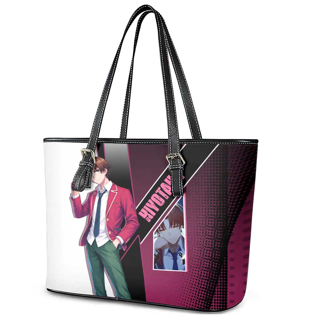 Kiyotaka Ayanokouji Leather Tote Bag Minimalist Strategic Anime Style