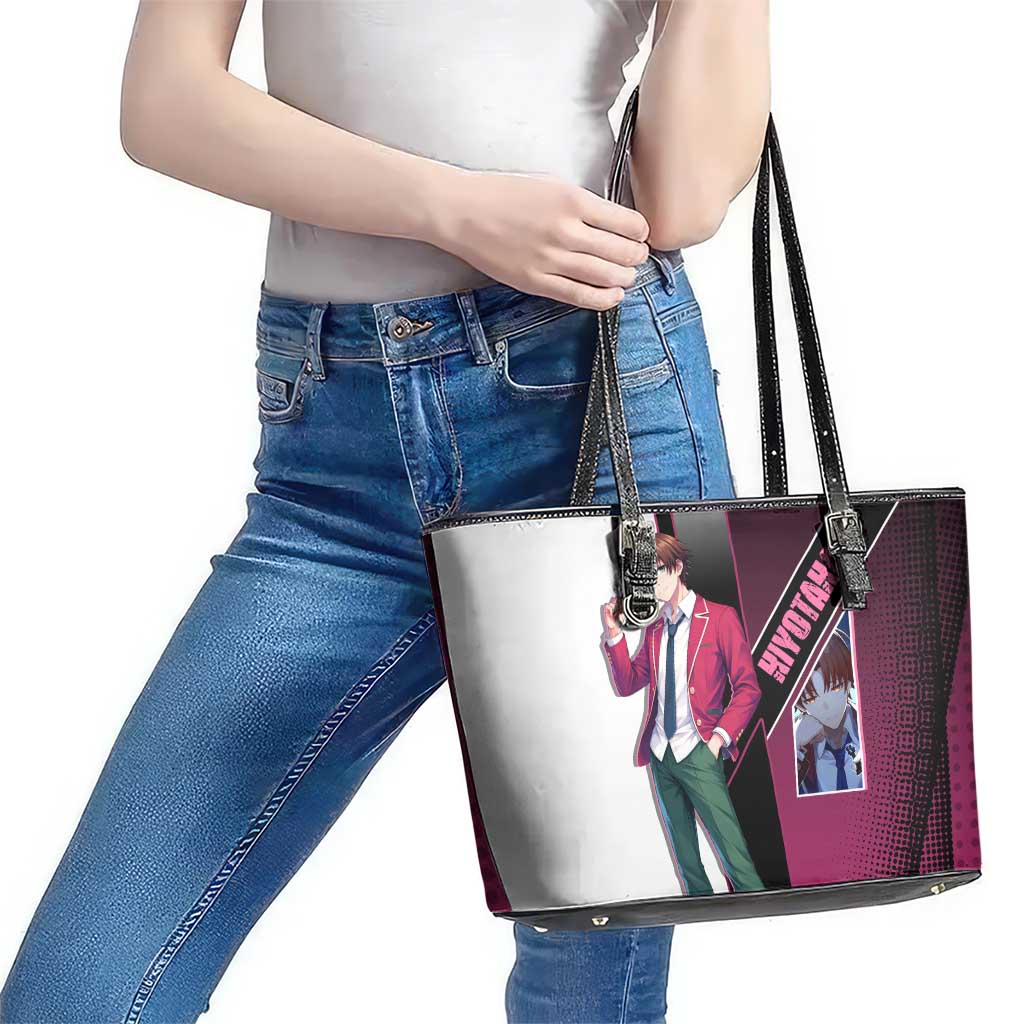 Kiyotaka Ayanokouji Leather Tote Bag Minimalist Strategic Anime Style