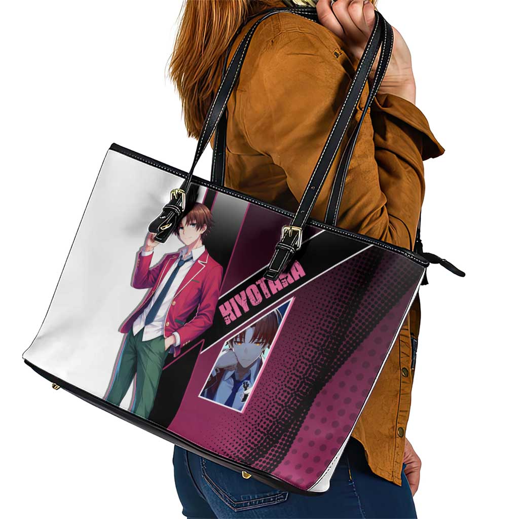 Kiyotaka Ayanokouji Leather Tote Bag Minimalist Strategic Anime Style