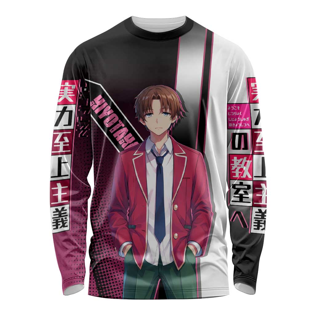 Kiyotaka Ayanokouji Long Sleeve Shirt Minimalist Strategic Anime Style