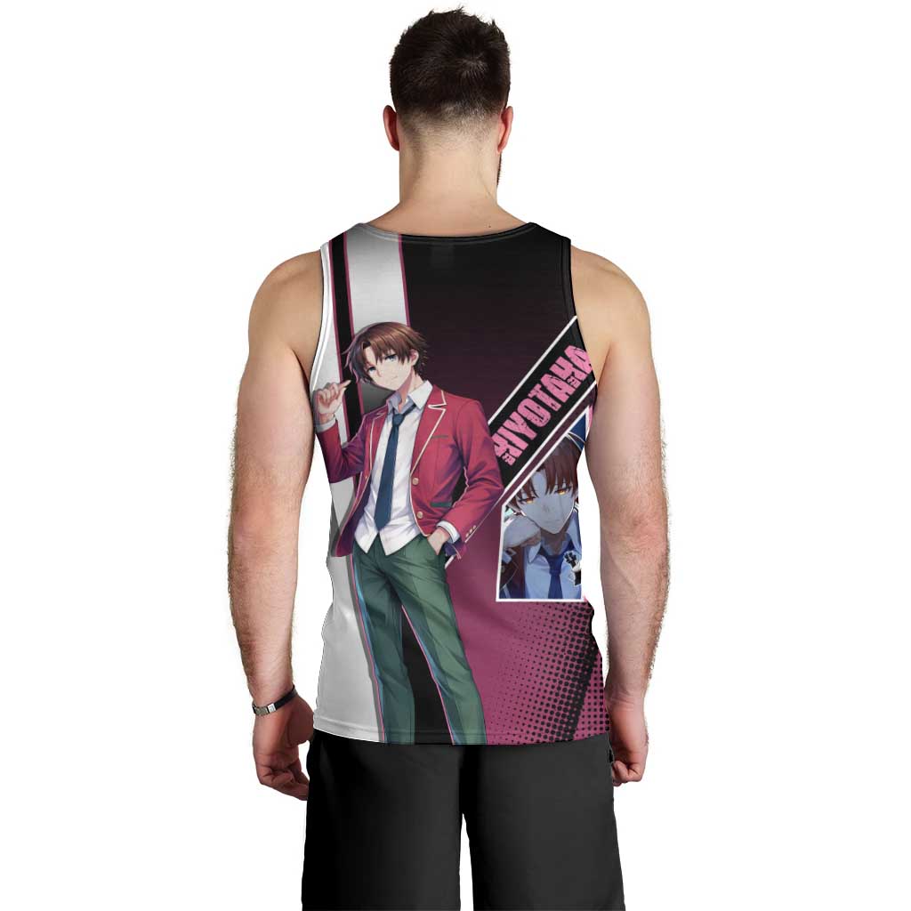 Kiyotaka Ayanokouji Men Tank Top Minimalist Strategic Anime Style