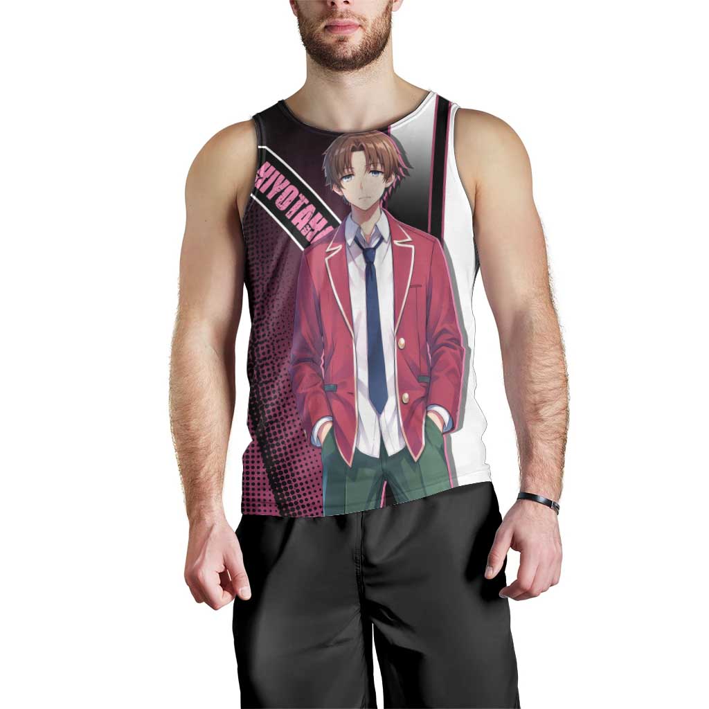 Kiyotaka Ayanokouji Men Tank Top Minimalist Strategic Anime Style