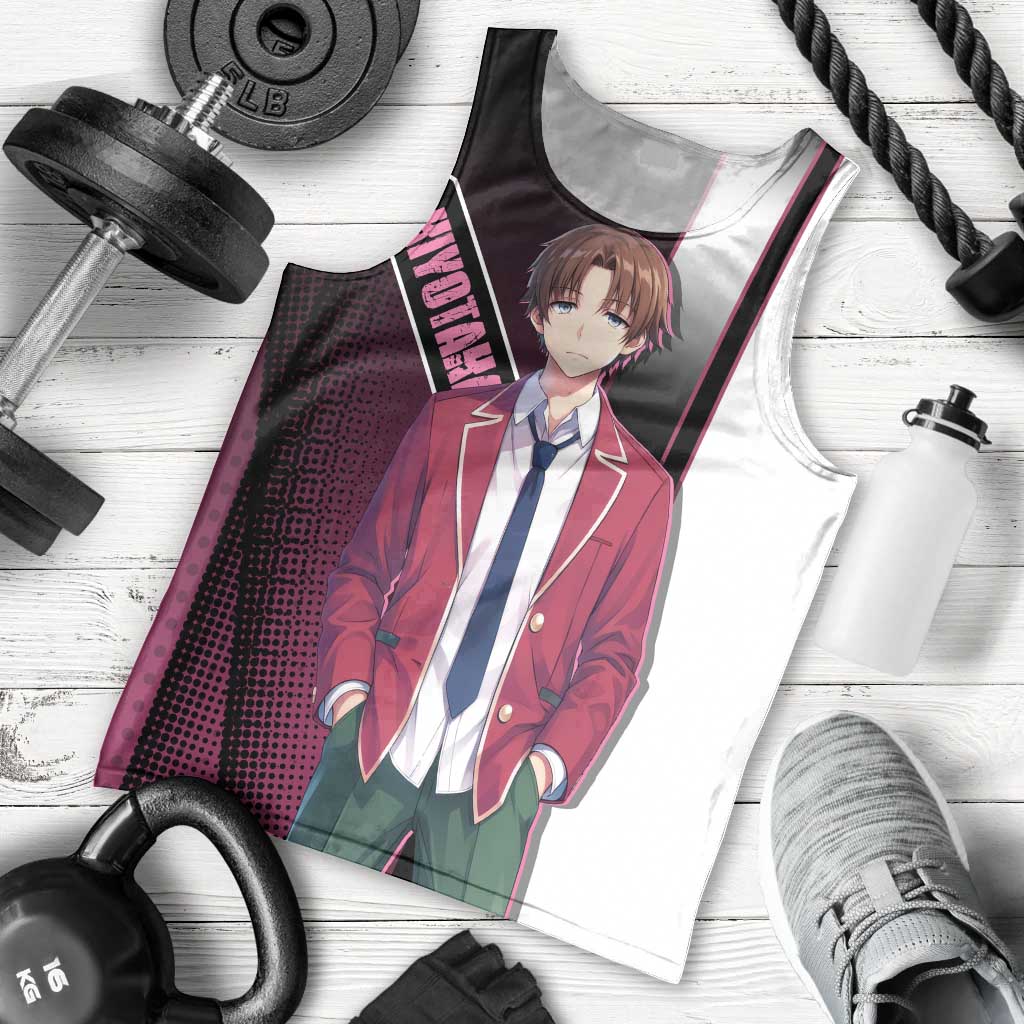 Kiyotaka Ayanokouji Men Tank Top Minimalist Strategic Anime Style