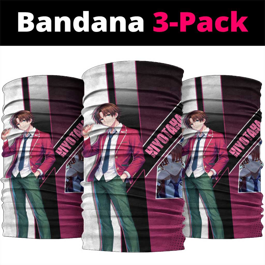 Kiyotaka Ayanokouji Neck Gaiter Minimalist Strategic Anime Style