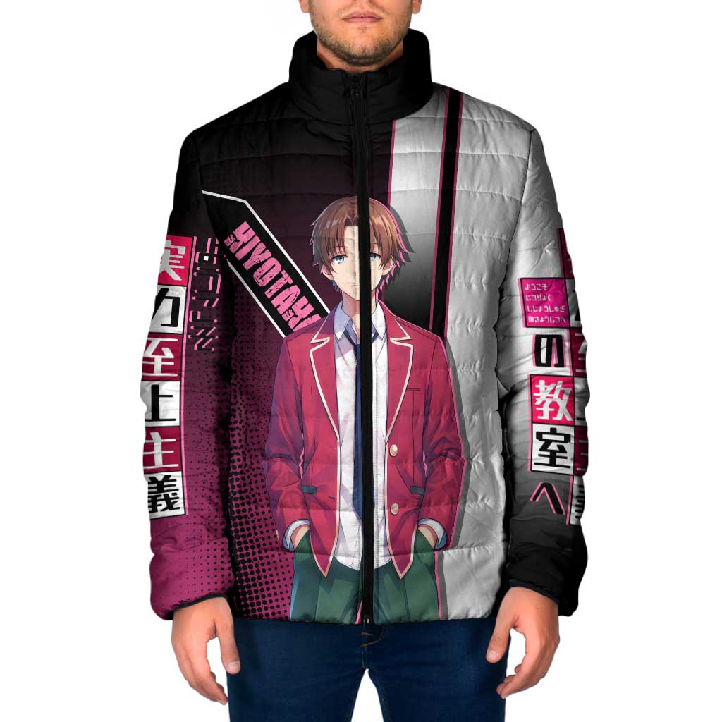 Kiyotaka Ayanokouji Padded Jacket Minimalist Strategic Anime Style