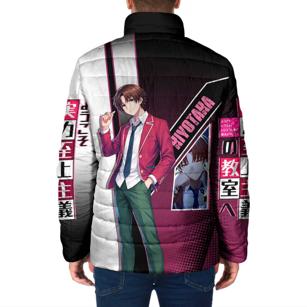 Kiyotaka Ayanokouji Padded Jacket Minimalist Strategic Anime Style