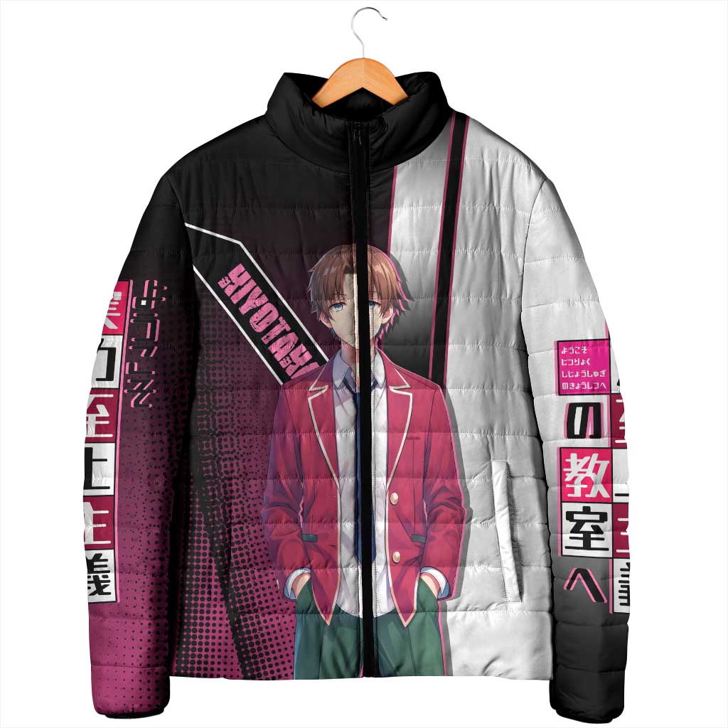 Kiyotaka Ayanokouji Padded Jacket Minimalist Strategic Anime Style