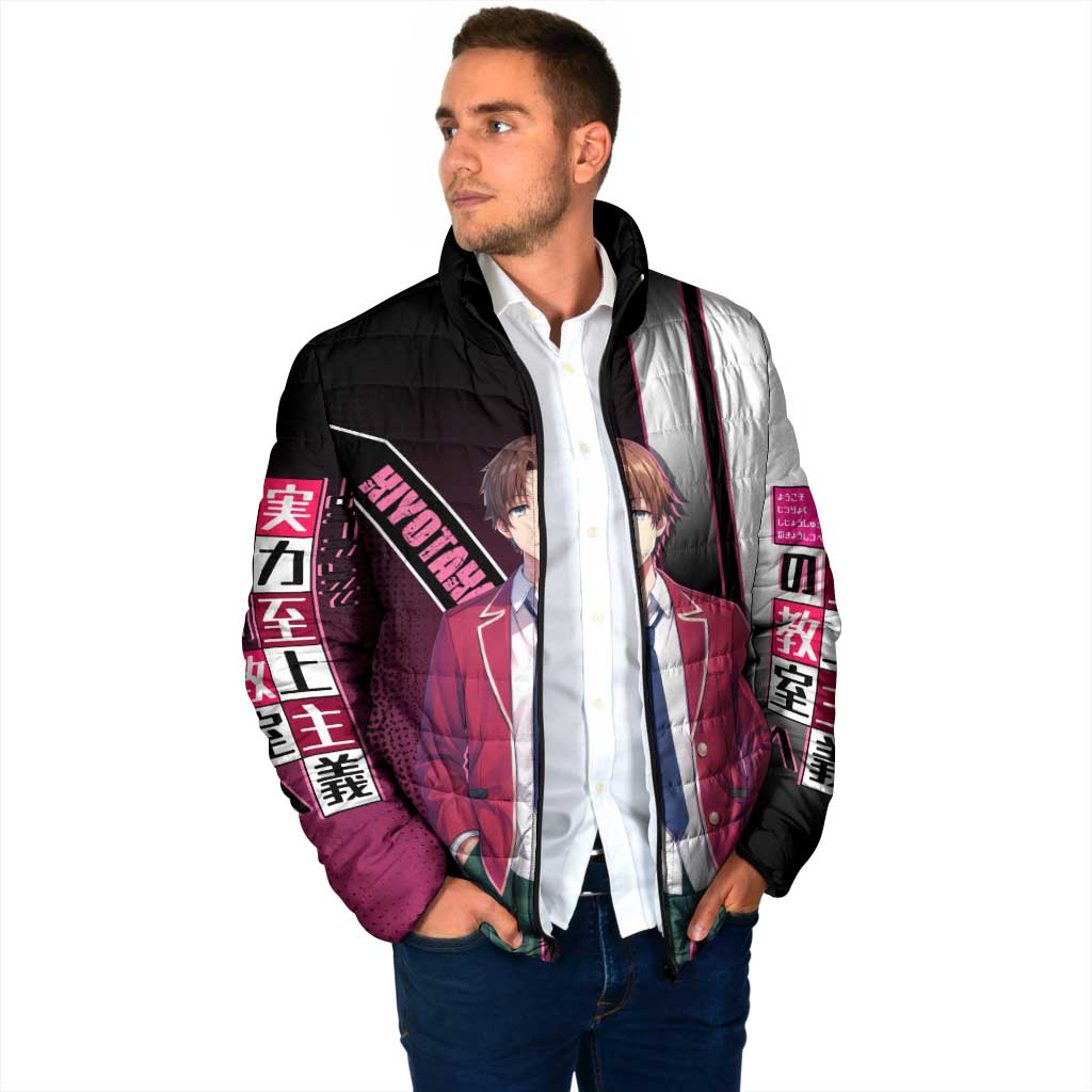 Kiyotaka Ayanokouji Padded Jacket Minimalist Strategic Anime Style