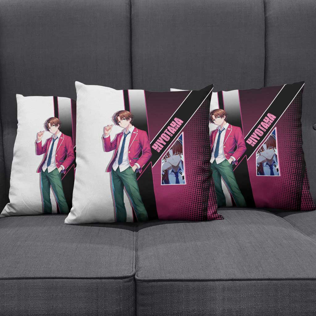 Kiyotaka Ayanokouji Pillow Cover Minimalist Strategic Anime Style