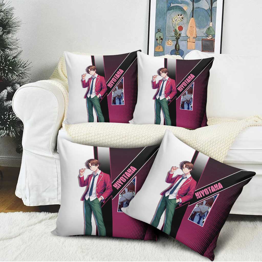 Kiyotaka Ayanokouji Pillow Cover Minimalist Strategic Anime Style