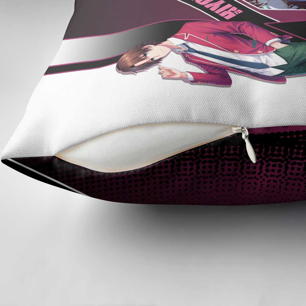 Kiyotaka Ayanokouji Pillow Cover Minimalist Strategic Anime Style