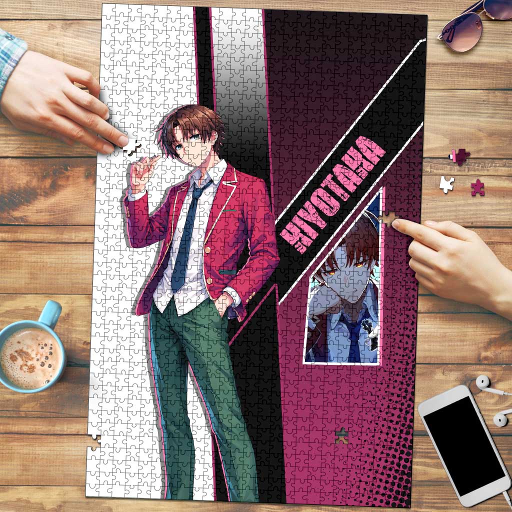 Kiyotaka Ayanokouji Puzzle Minimalist Strategic Anime Style