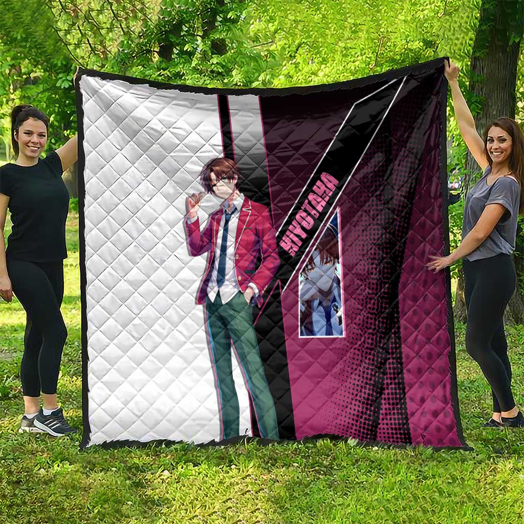 Kiyotaka Ayanokouji Quilt Minimalist Strategic Anime Style