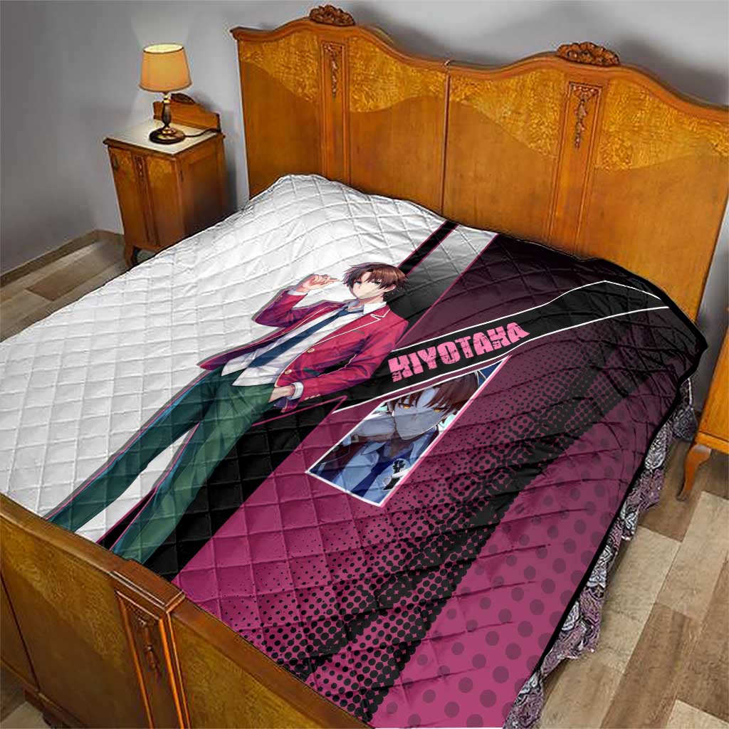 Kiyotaka Ayanokouji Quilt Minimalist Strategic Anime Style