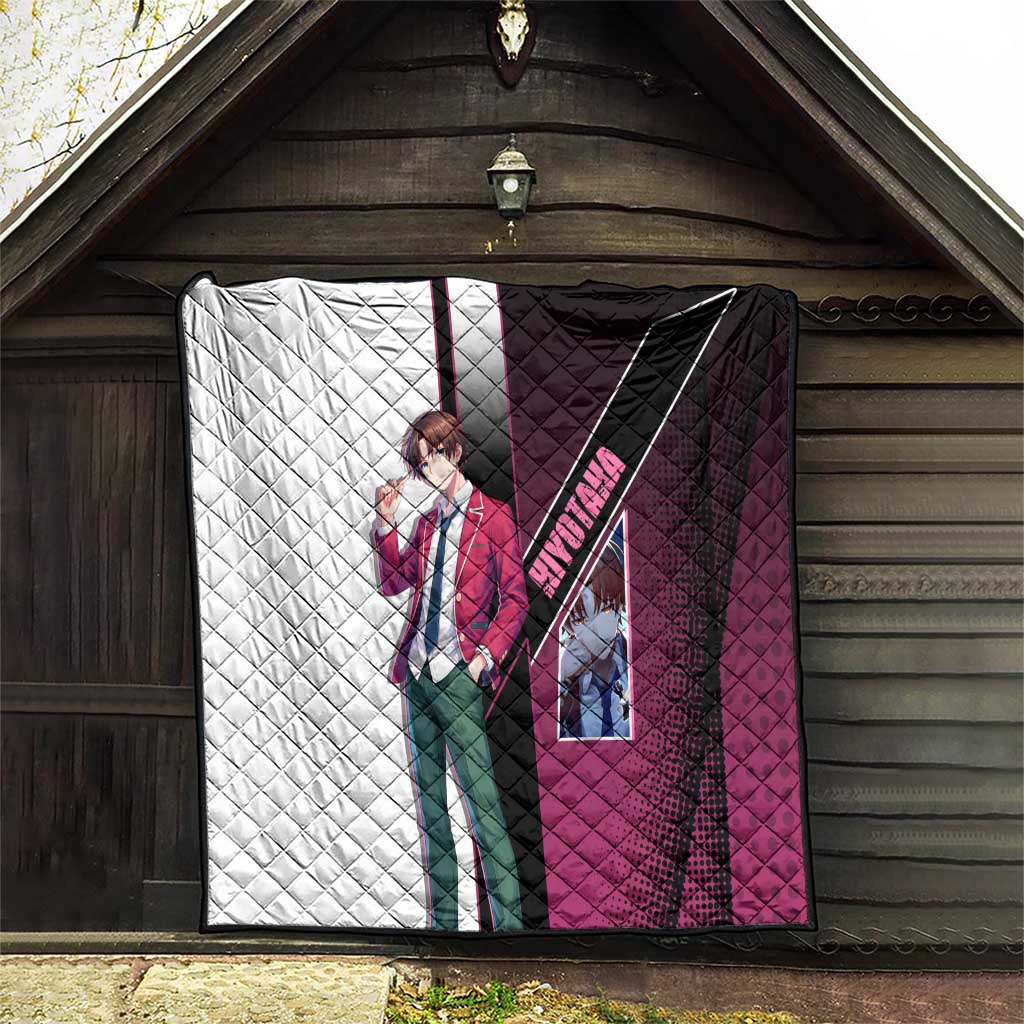 Kiyotaka Ayanokouji Quilt Minimalist Strategic Anime Style