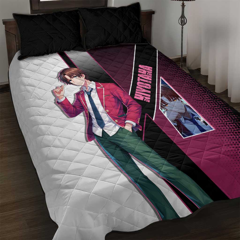 Kiyotaka Ayanokouji Quilt Bed Set Minimalist Strategic Anime Style