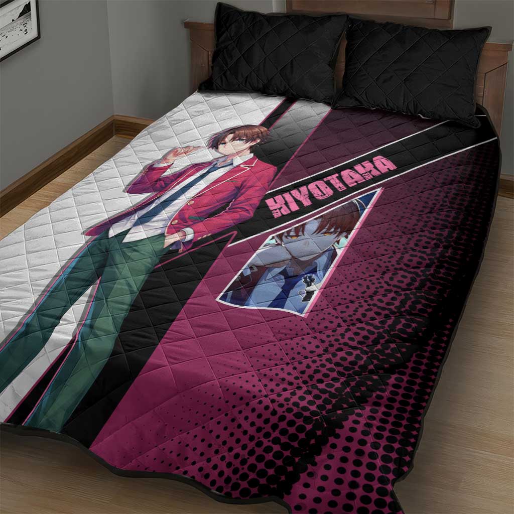 Kiyotaka Ayanokouji Quilt Bed Set Minimalist Strategic Anime Style