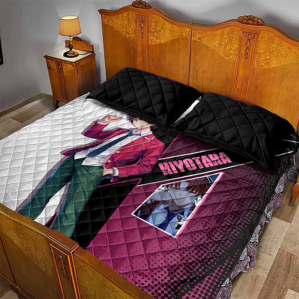 Kiyotaka Ayanokouji Quilt Bed Set Minimalist Strategic Anime Style