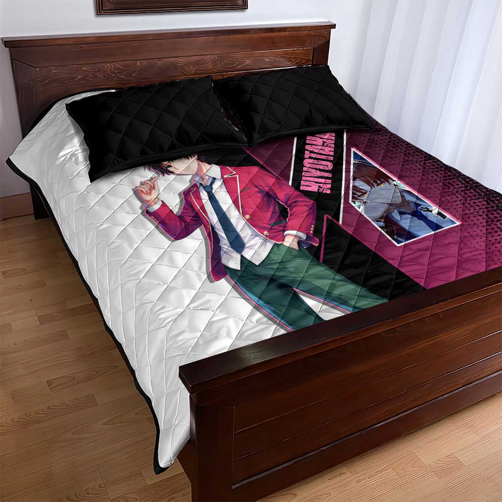 Kiyotaka Ayanokouji Quilt Bed Set Minimalist Strategic Anime Style
