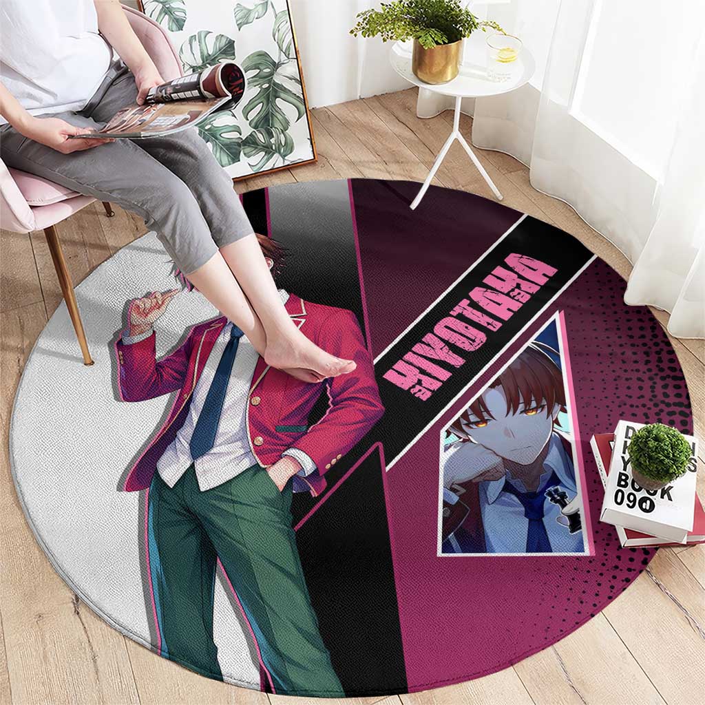 Kiyotaka Ayanokouji Round Carpet Minimalist Strategic Anime Style