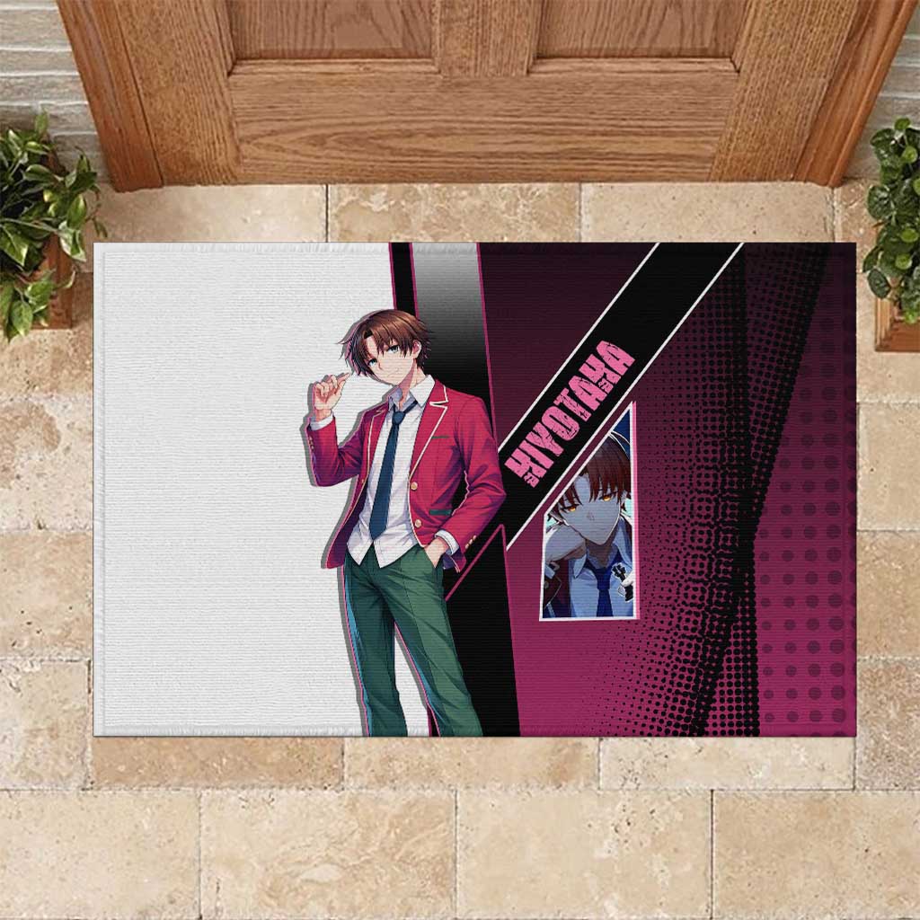 Kiyotaka Ayanokouji Rubber Doormat Minimalist Strategic Anime Style