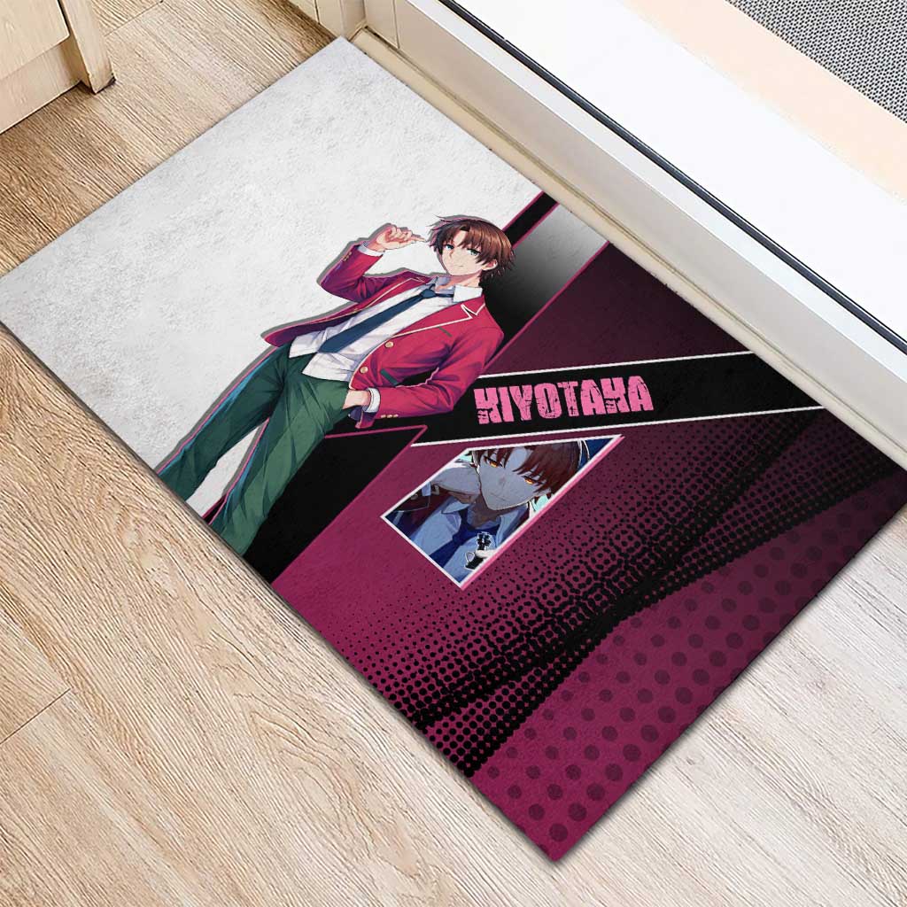 Kiyotaka Ayanokouji Rubber Doormat Minimalist Strategic Anime Style