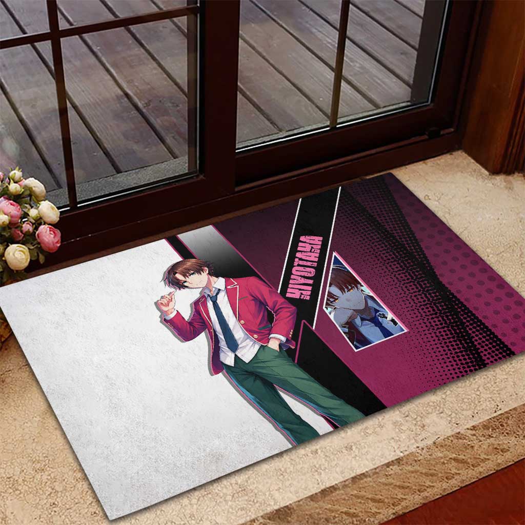 Kiyotaka Ayanokouji Rubber Doormat Minimalist Strategic Anime Style