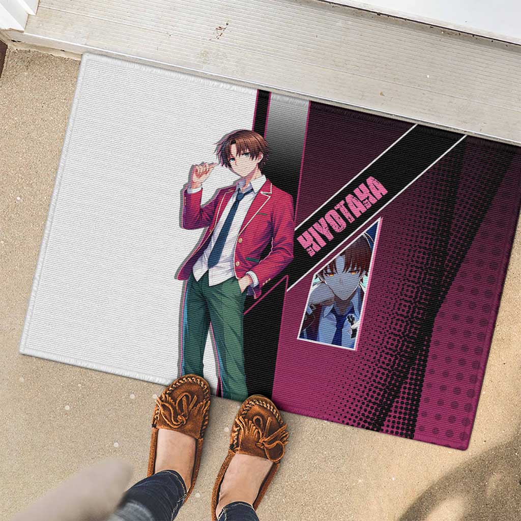 Kiyotaka Ayanokouji Rubber Doormat Minimalist Strategic Anime Style