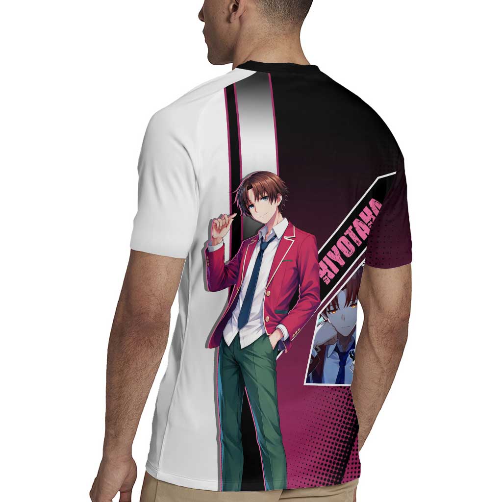 Kiyotaka Ayanokouji Rugby Jersey Minimalist Strategic Anime Style