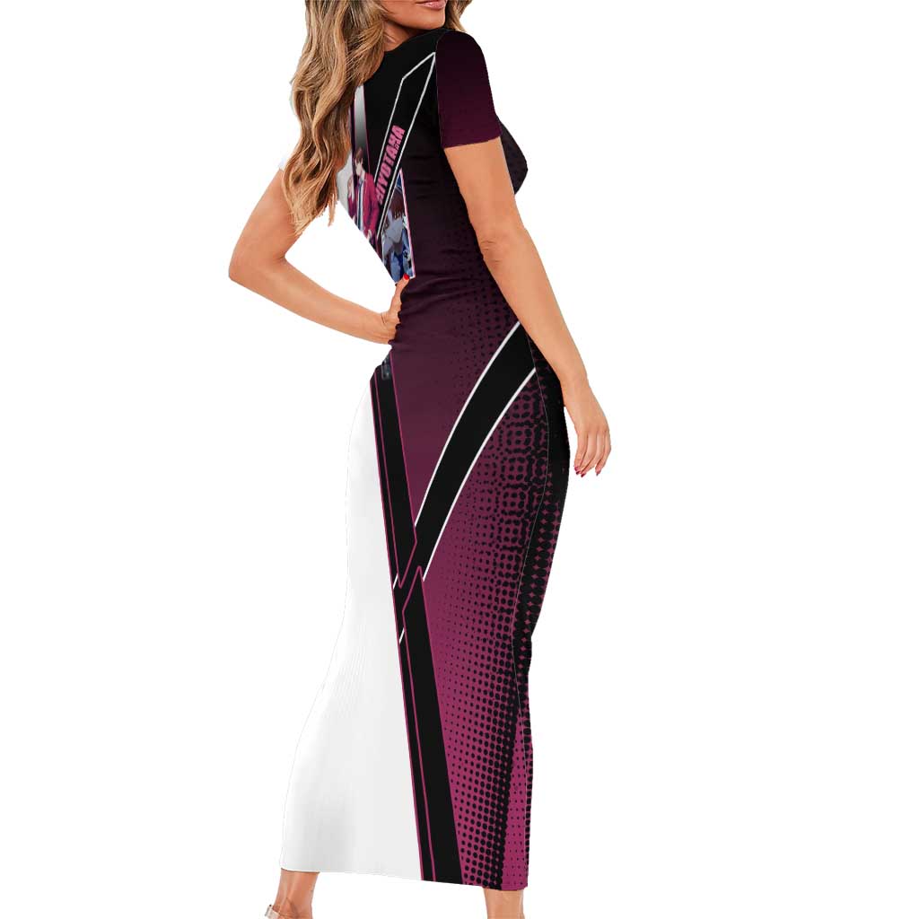 Kiyotaka Ayanokouji Short Sleeve Bodycon Dress Minimalist Strategic Anime Style