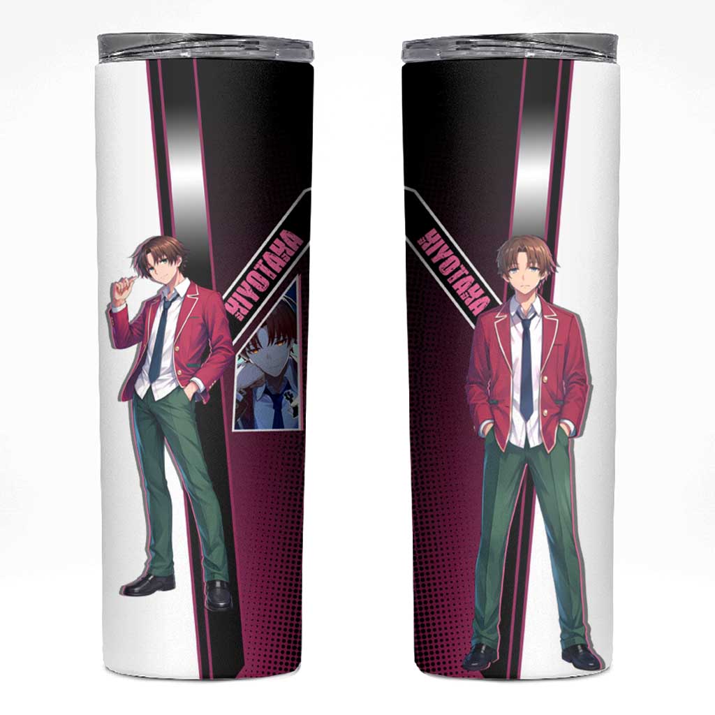 Kiyotaka Ayanokouji Skinny Tumbler Minimalist Strategic Anime Style