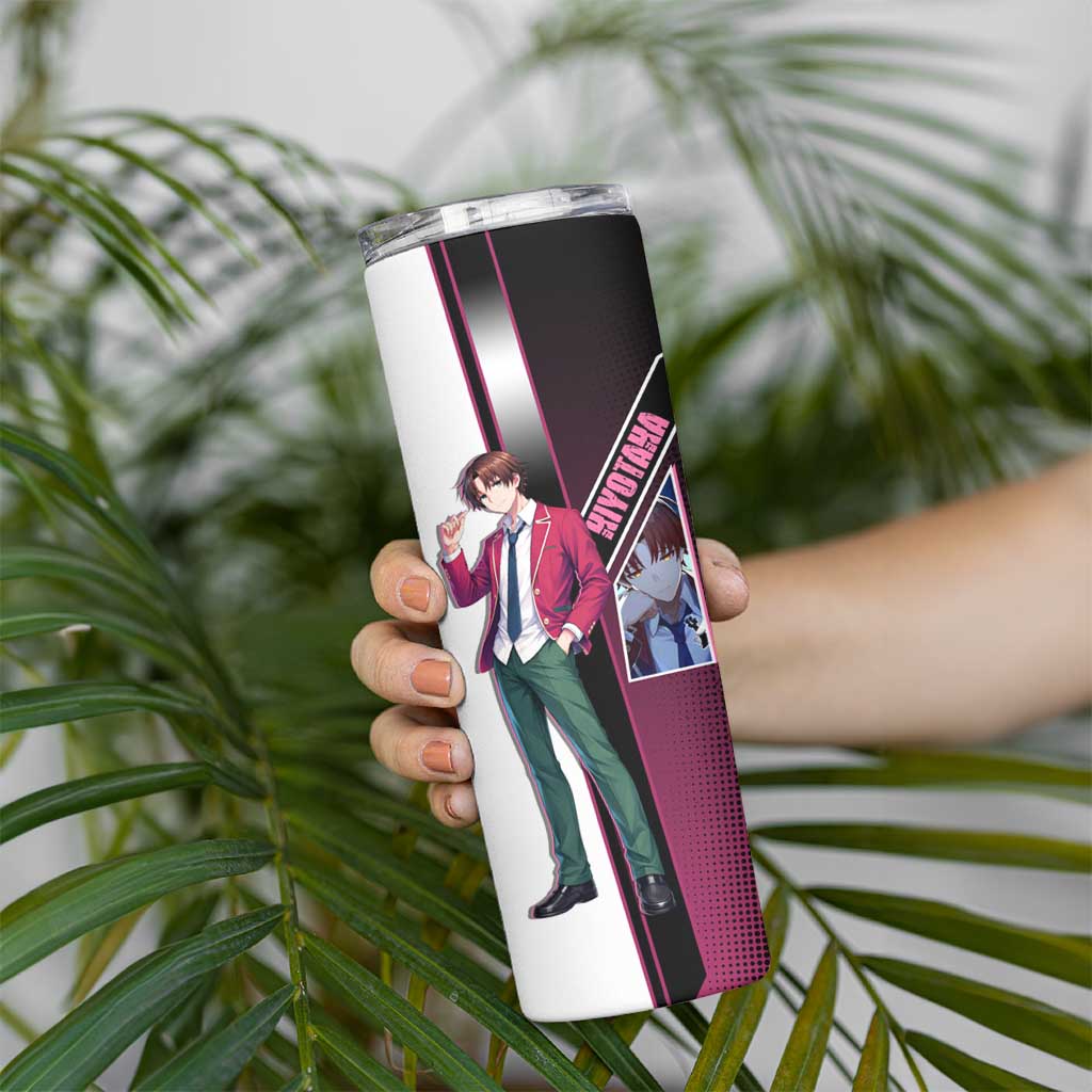 Kiyotaka Ayanokouji Skinny Tumbler Minimalist Strategic Anime Style