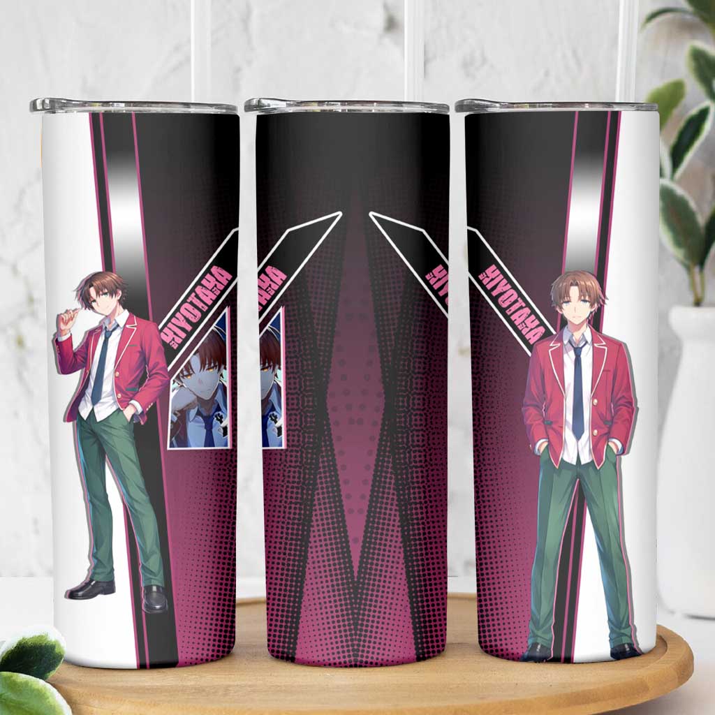 Kiyotaka Ayanokouji Skinny Tumbler Minimalist Strategic Anime Style