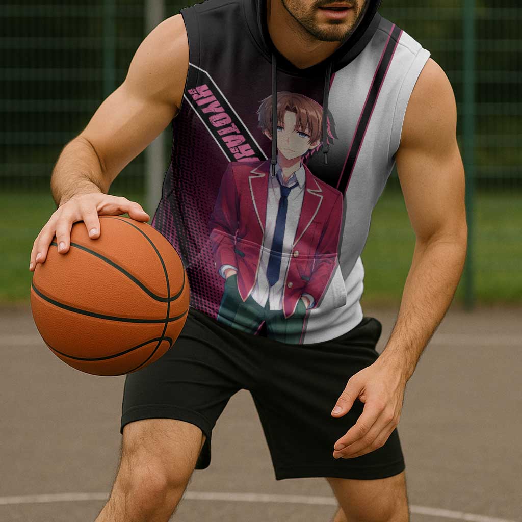 Kiyotaka Ayanokouji Sleeveless Hoodie Minimalist Strategic Anime Style