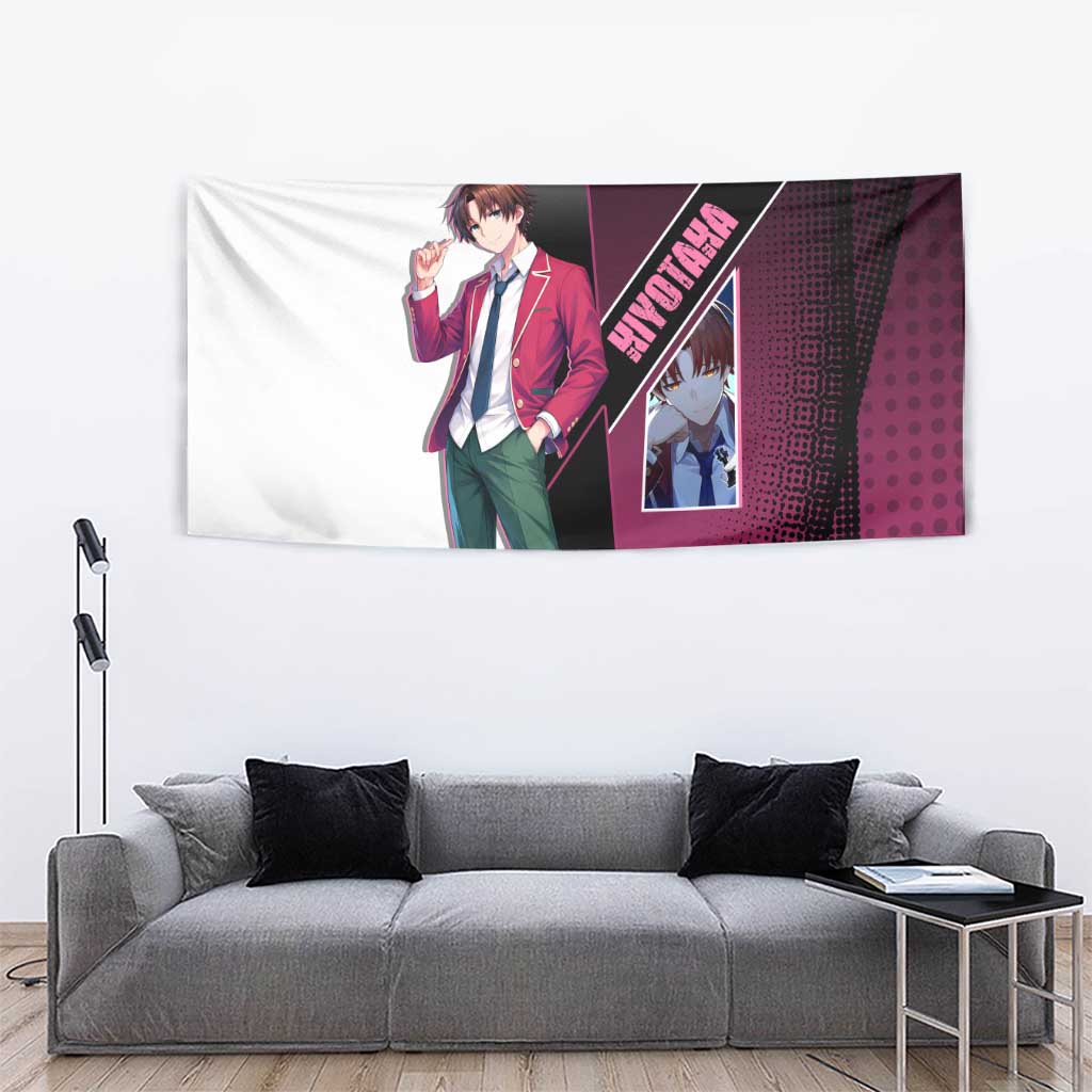 Kiyotaka Ayanokouji Tapestry Minimalist Strategic Anime Style