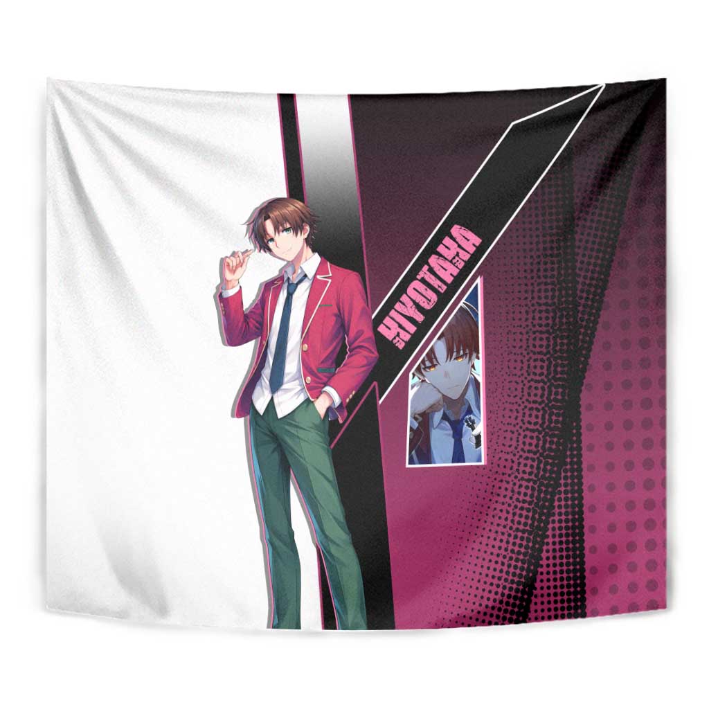 Kiyotaka Ayanokouji Tapestry Minimalist Strategic Anime Style