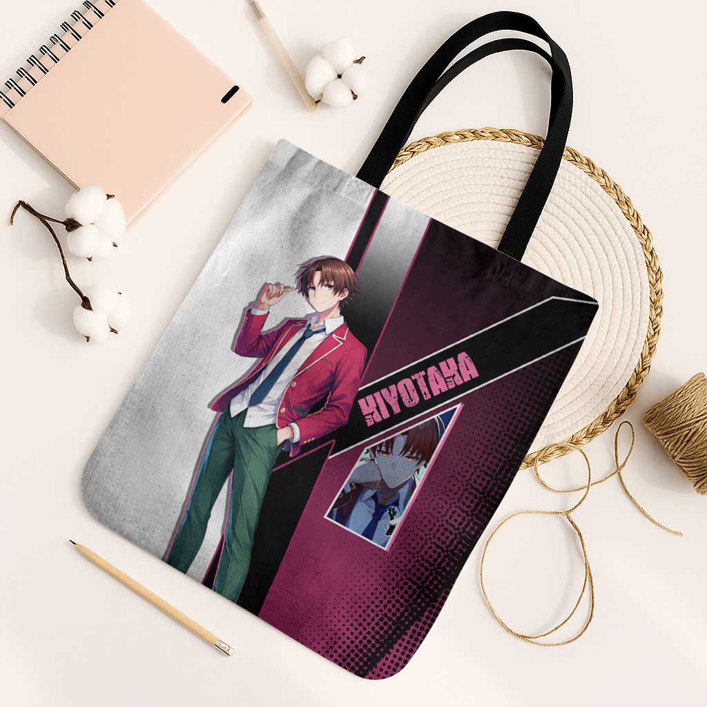 Kiyotaka Ayanokouji Tote Bag Minimalist Strategic Anime Style