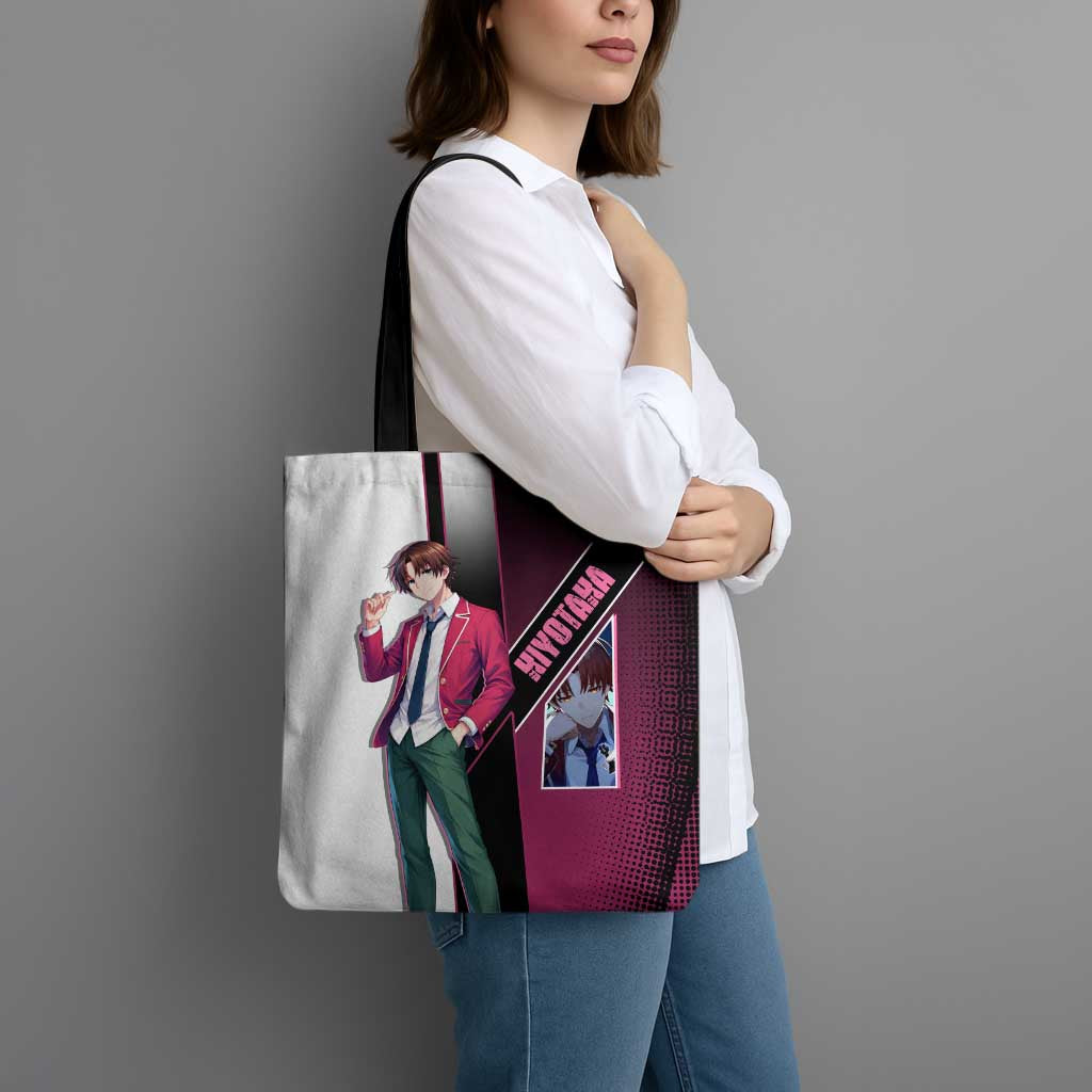 Kiyotaka Ayanokouji Tote Bag Minimalist Strategic Anime Style