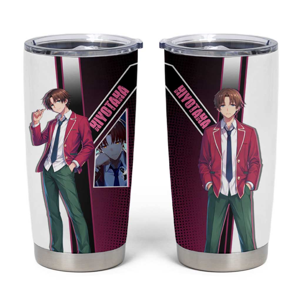 Kiyotaka Ayanokouji Tumbler Cup Minimalist Strategic Anime Style
