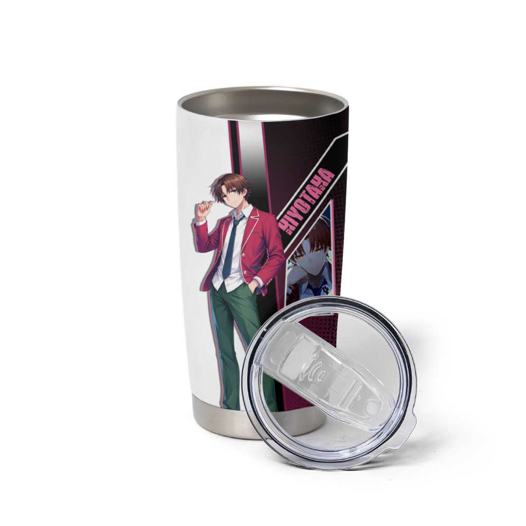 Kiyotaka Ayanokouji Tumbler Cup Minimalist Strategic Anime Style