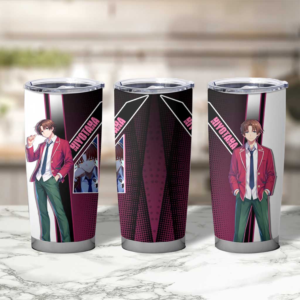 Kiyotaka Ayanokouji Tumbler Cup Minimalist Strategic Anime Style