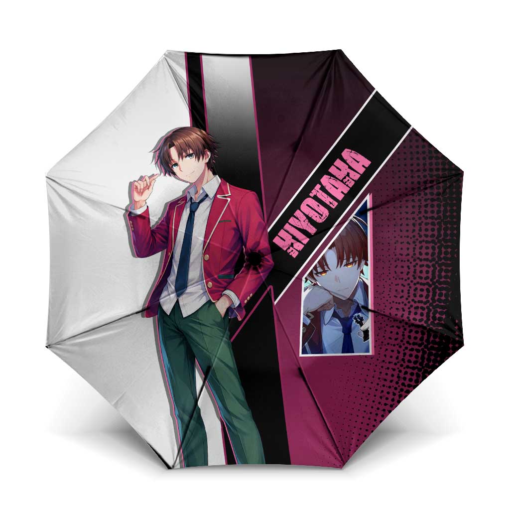 Kiyotaka Ayanokouji Umbrella Minimalist Strategic Anime Style