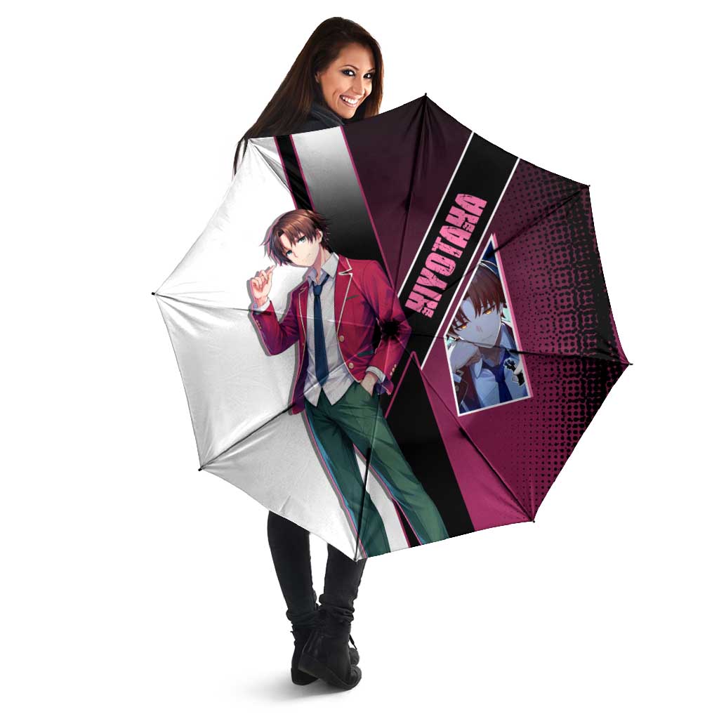 Kiyotaka Ayanokouji Umbrella Minimalist Strategic Anime Style