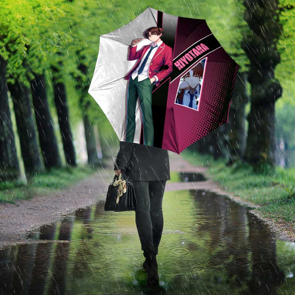 Kiyotaka Ayanokouji Umbrella Minimalist Strategic Anime Style