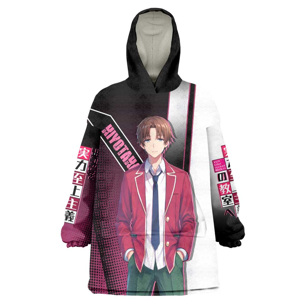Kiyotaka Ayanokouji Wearable Blanket Hoodie Minimalist Strategic Anime Style