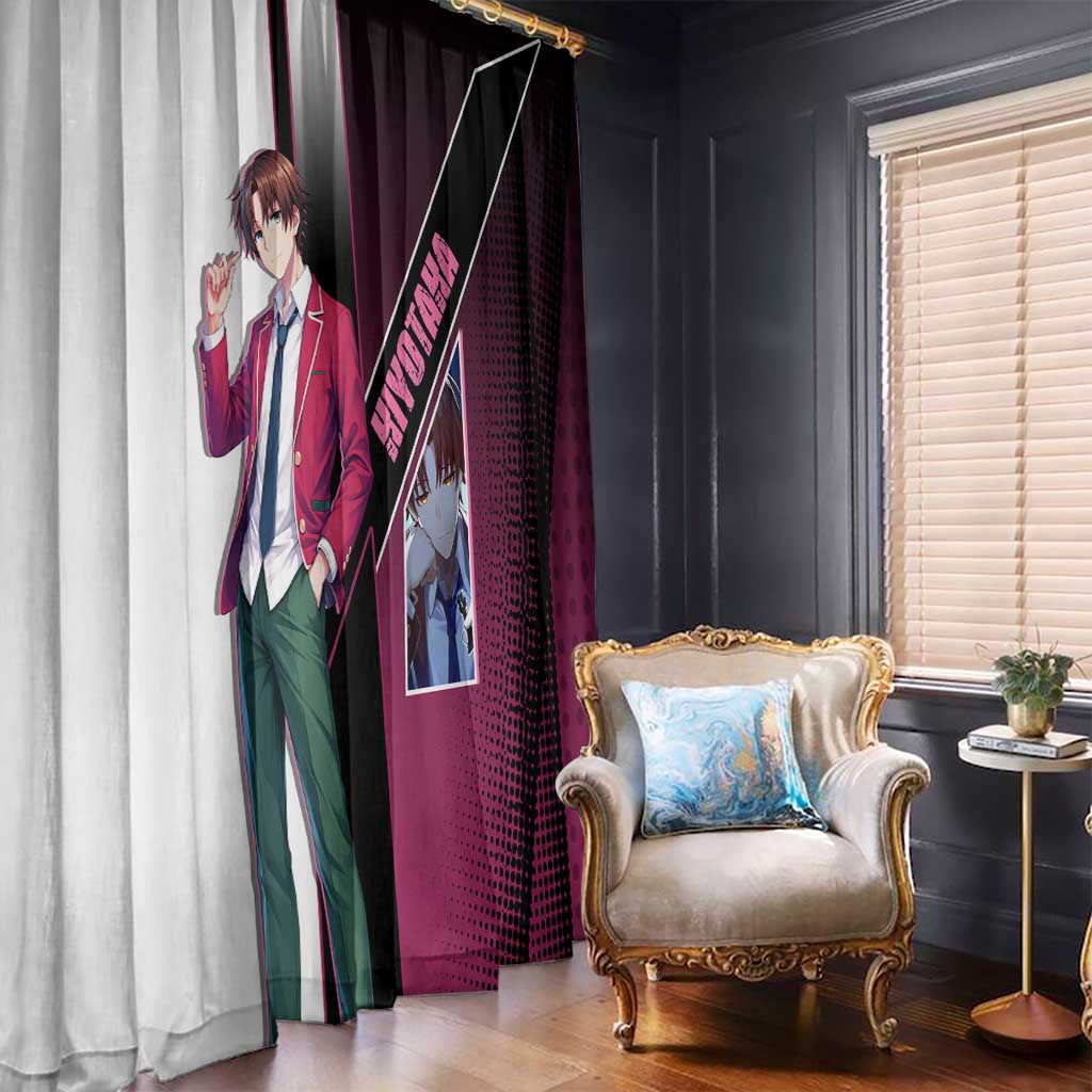 Kiyotaka Ayanokouji Window Curtain Minimalist Strategic Anime Style