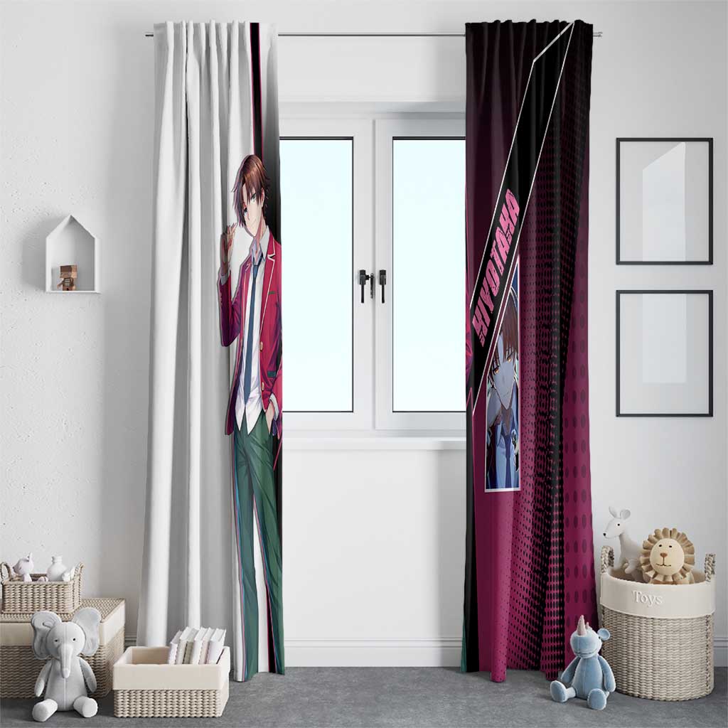 Kiyotaka Ayanokouji Window Curtain Minimalist Strategic Anime Style