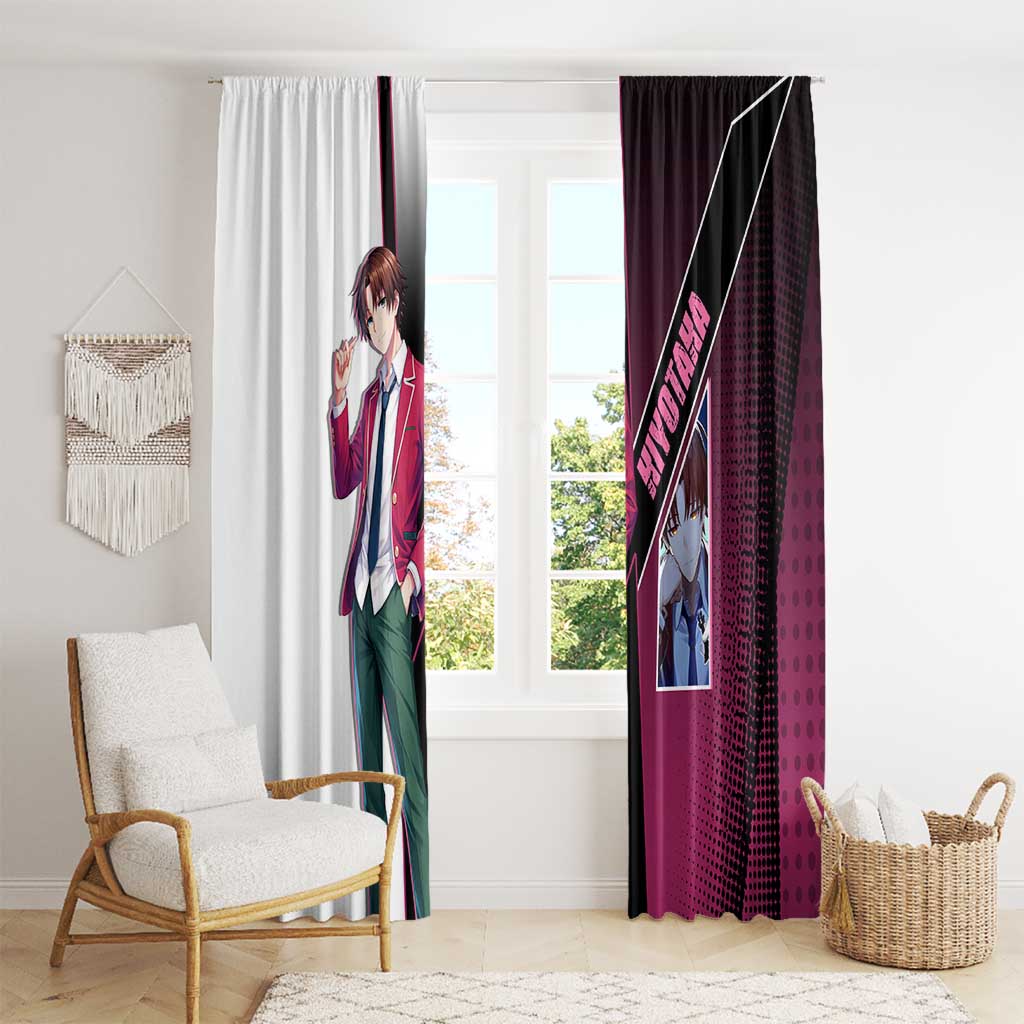 Kiyotaka Ayanokouji Window Curtain Minimalist Strategic Anime Style